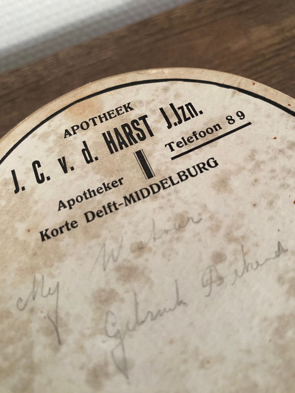 Antiek apotheek doosje - Middelburg!, Ophalen of Verzenden