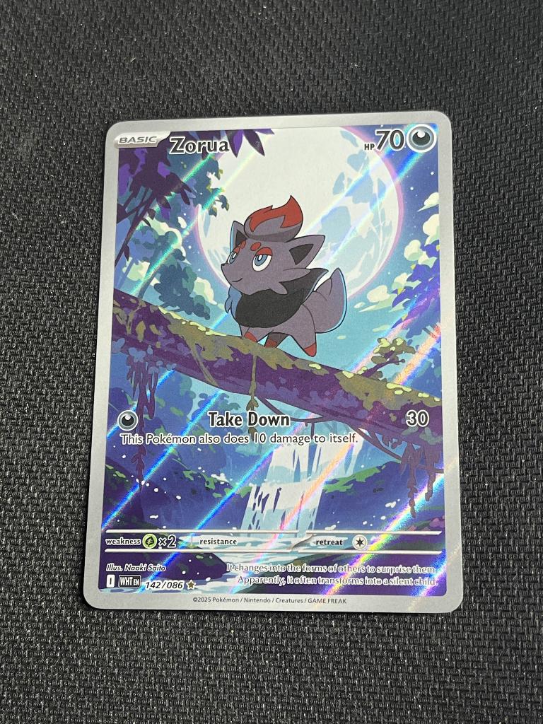 Zorua (WHT 142), Ophalen of Verzenden, Nieuw, Losse kaart, Foil