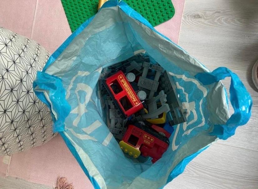 Grote collectie originele Duplo met trein en figuren, Ophalen, Gebruikt, Inclusief extra onderdelen, Duplo