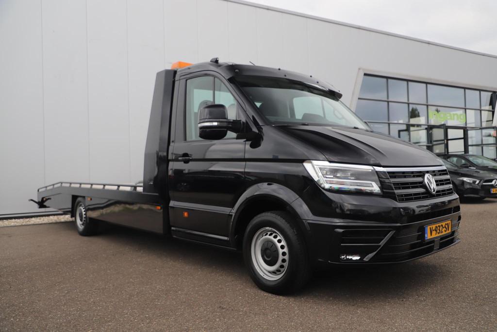 Volkswagen Crafter 35 2.0 TDI L4 4Motion Highline 177PK Auto, Auto's, Bestelauto's, Stof, Gebruikt, Met garantie (alle), Volkswagen