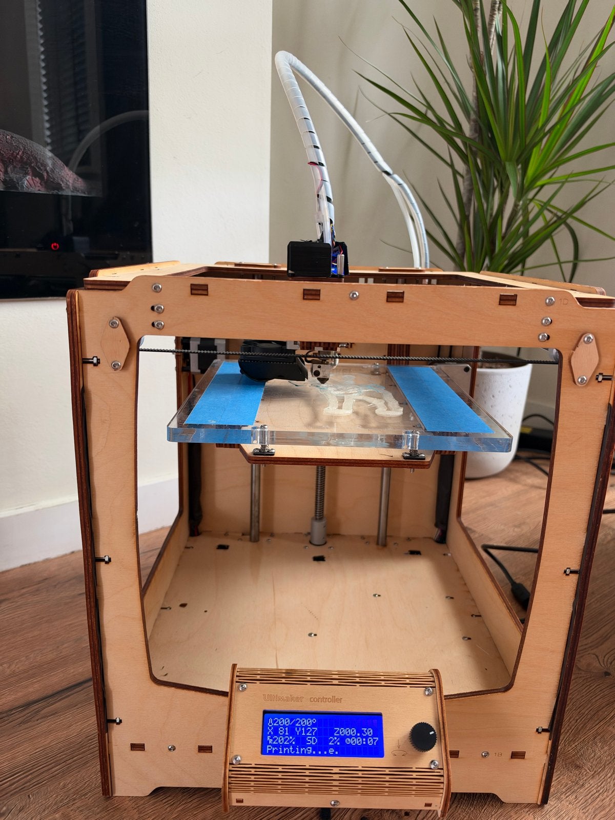 Ultimaker Original 3D-printer - Houten frame, Computers en Software, Ophalen, Gebruikt, Filament