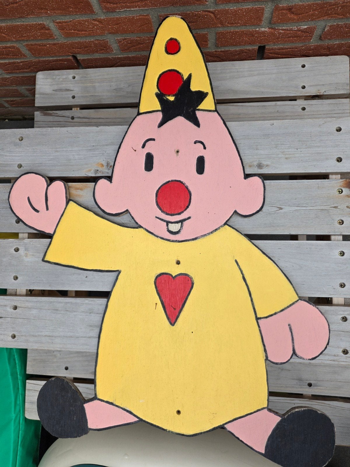 Leuke houten geboortebord BUMBA, Ophalen, Zo goed als nieuw