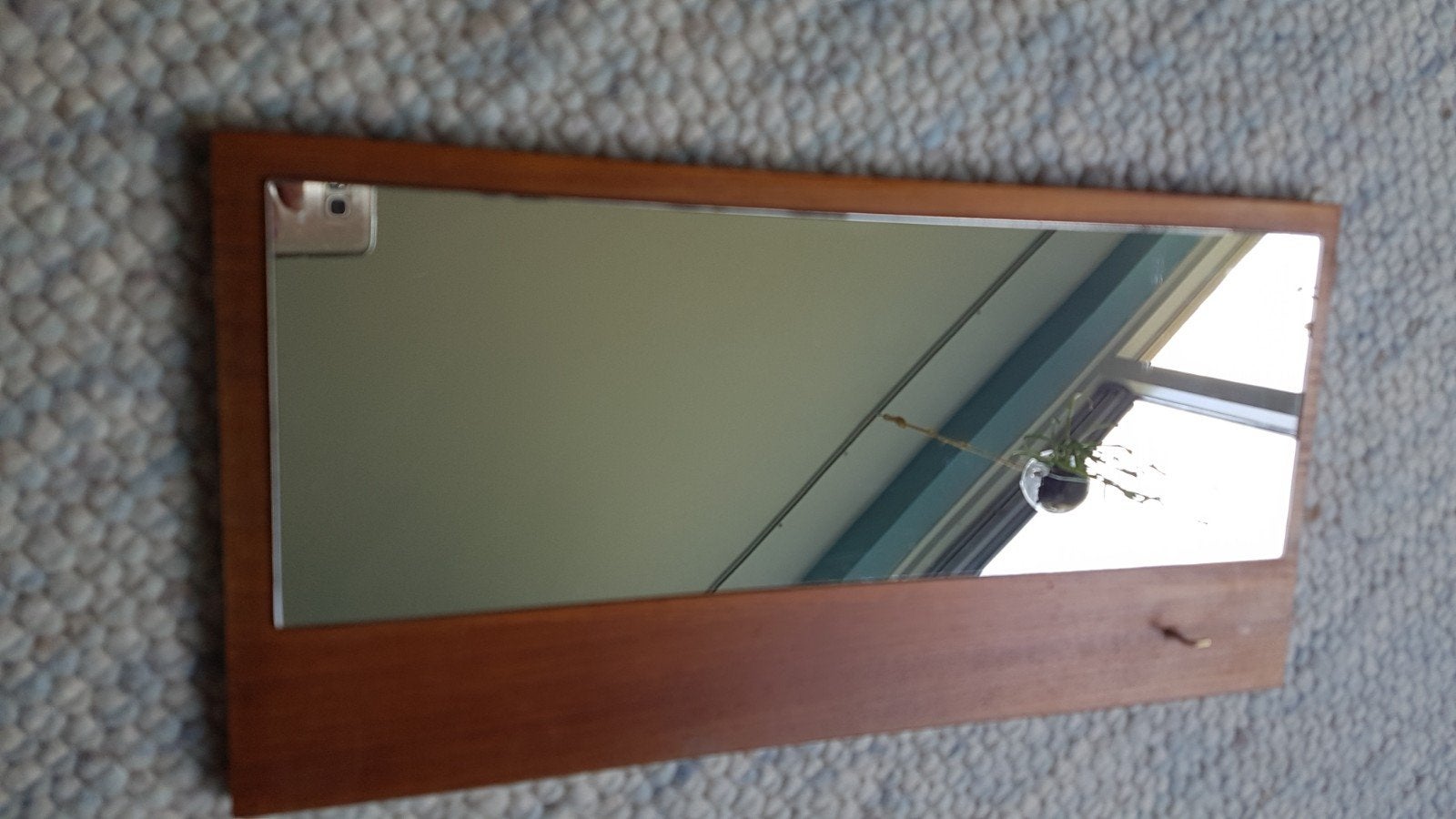retro spiegel hout vintage, Ophalen of Verzenden, Huis en Inrichting