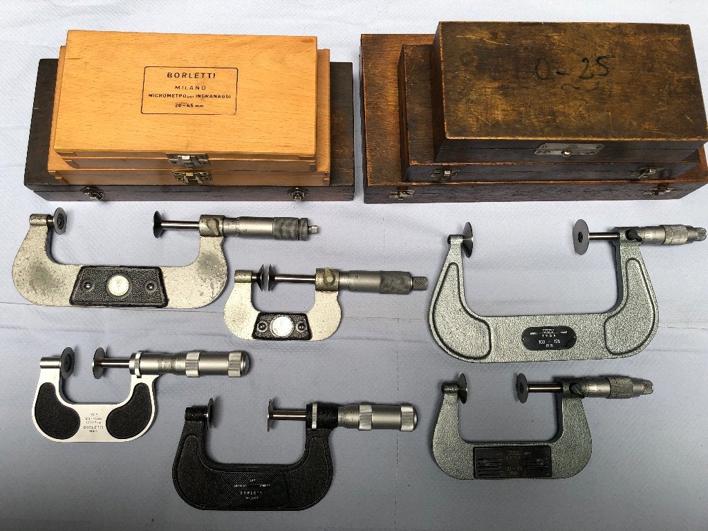 Tesa Micrometers,Wolhaupter,Komet,Sagop, Doe-het-zelf en Verbouw, Ophalen of Verzenden, Zo goed als nieuw, Metaaldraaibank