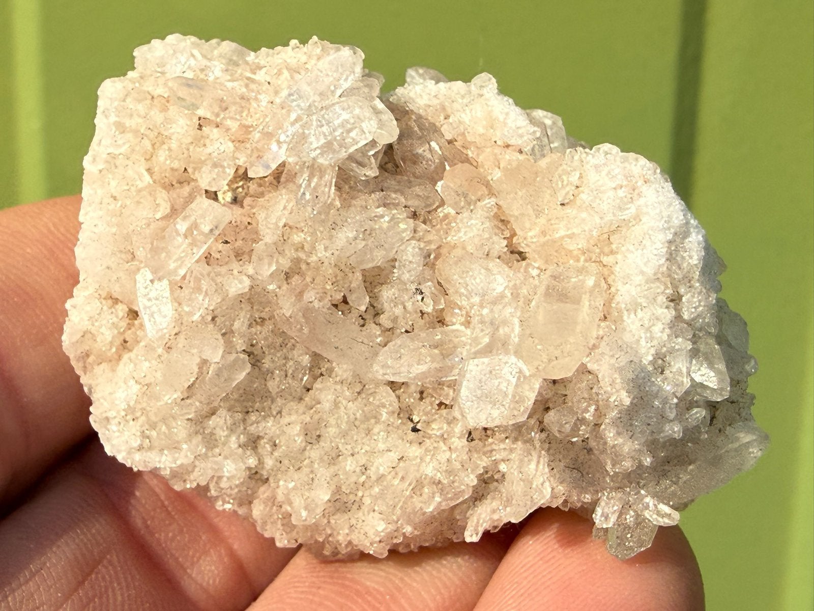 Lemurisch kristal cluster mineralen, Verzamelen, Mineralen en Fossielen, Ophalen of Verzenden, Mineraal