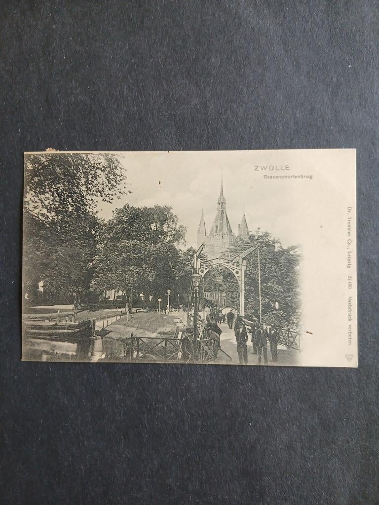 Zwolle,  sassenpoortenbrug   gelopen 190?., Ophalen of Verzenden, Voor 1920, Gelopen, Overijssel
