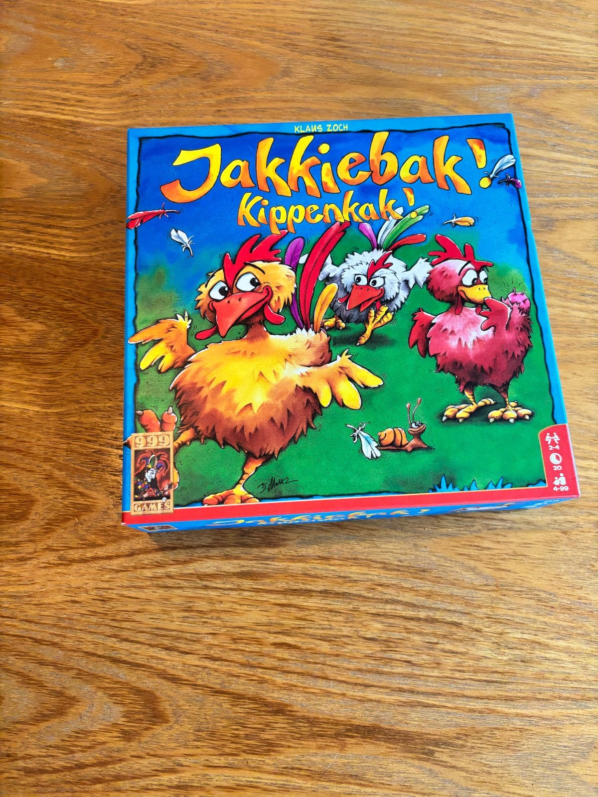 Jakkiebak! Kippenkak! Bordspel voor kinderen, Een of twee spelers, Ophalen of Verzenden, Zo goed als nieuw