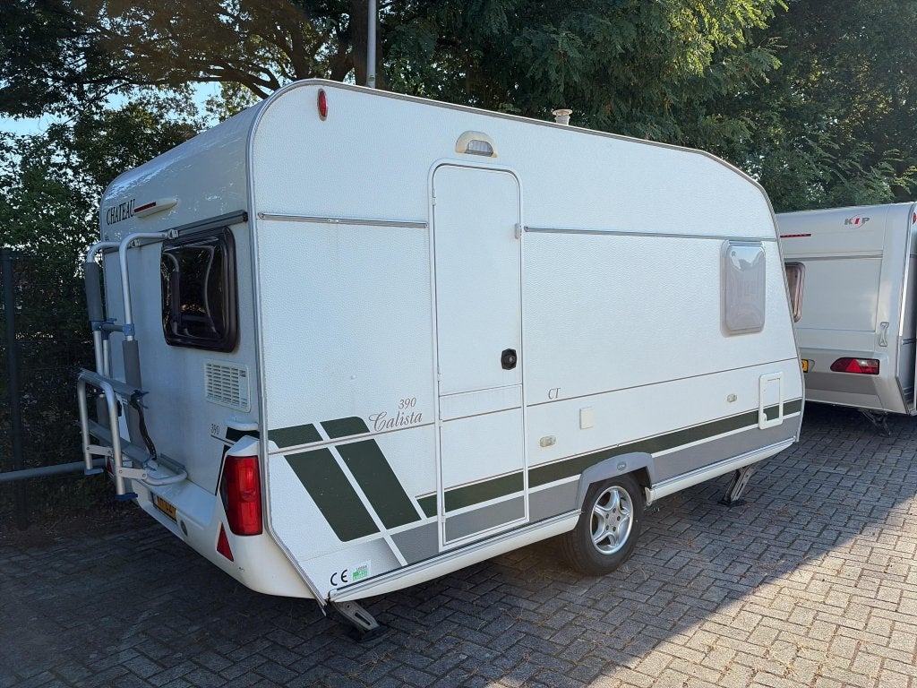 Chateau Calista 390 CT Mover/Voortent/Fietsdr., Caravans en Kamperen, Chateau, Schokbreker, Bedrijf, Treinzit