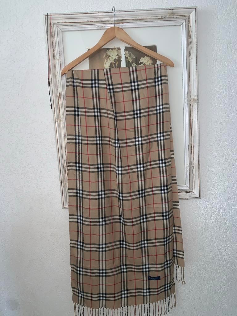 Burberry London geruite sjaal, Ophalen of Verzenden, Zo goed als nieuw, Sjaal