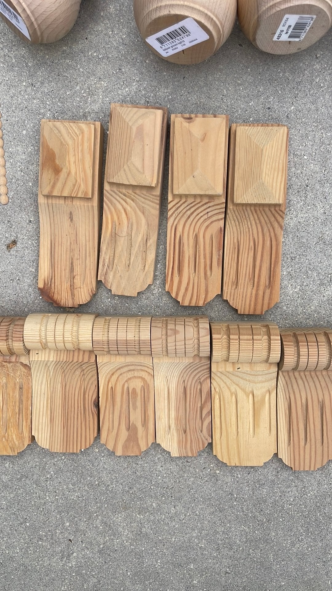 Grenen ornament voor bijv jaren 30 kast, Doe-het-zelf en Verbouw, Hout en Planken, Minder dan 25 mm, Grenen, Overige typen, Nieuw
