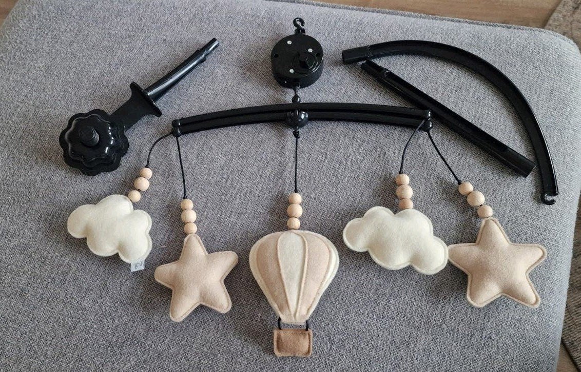 Muziek mobiel voor babybedje - Sterren en wolken, Ophalen of Verzenden, Nieuw