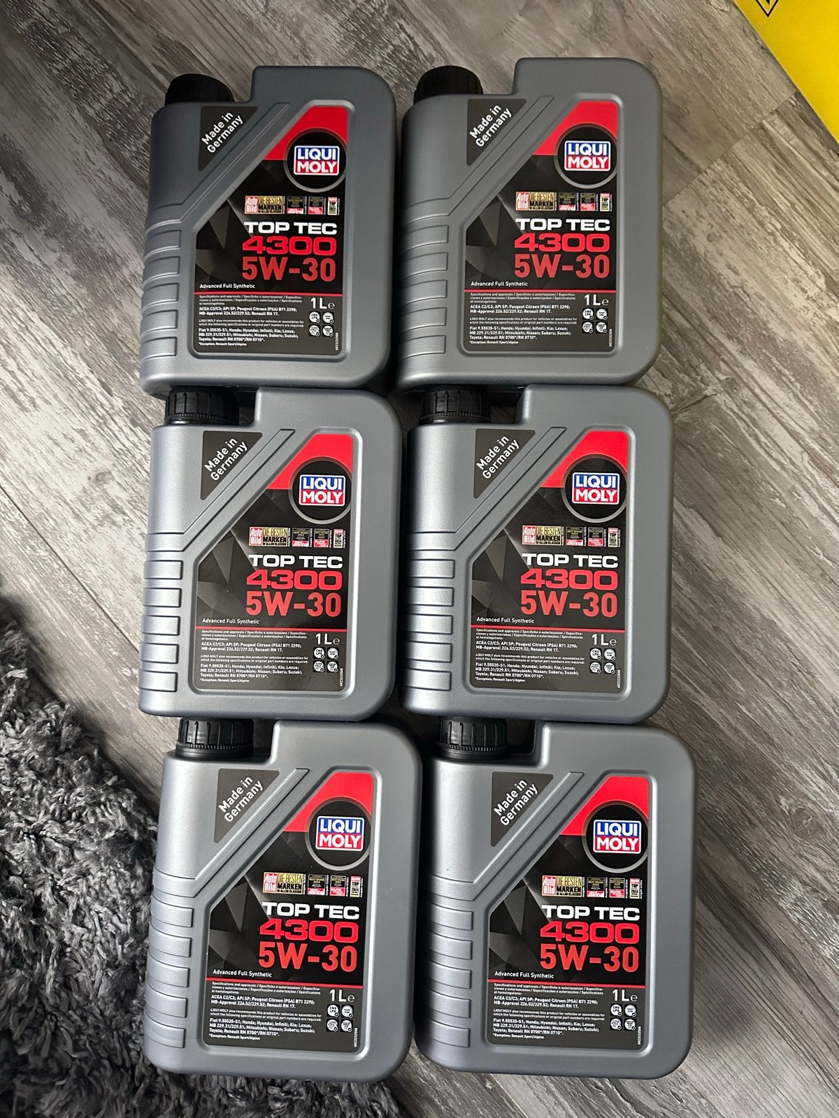 6x Liqui Moly Top Tec 4300 5W-30 Motorolie 1L, Auto-onderdelen, Motor en Toebehoren, Ophalen, Nieuw, Universele onderdelen
