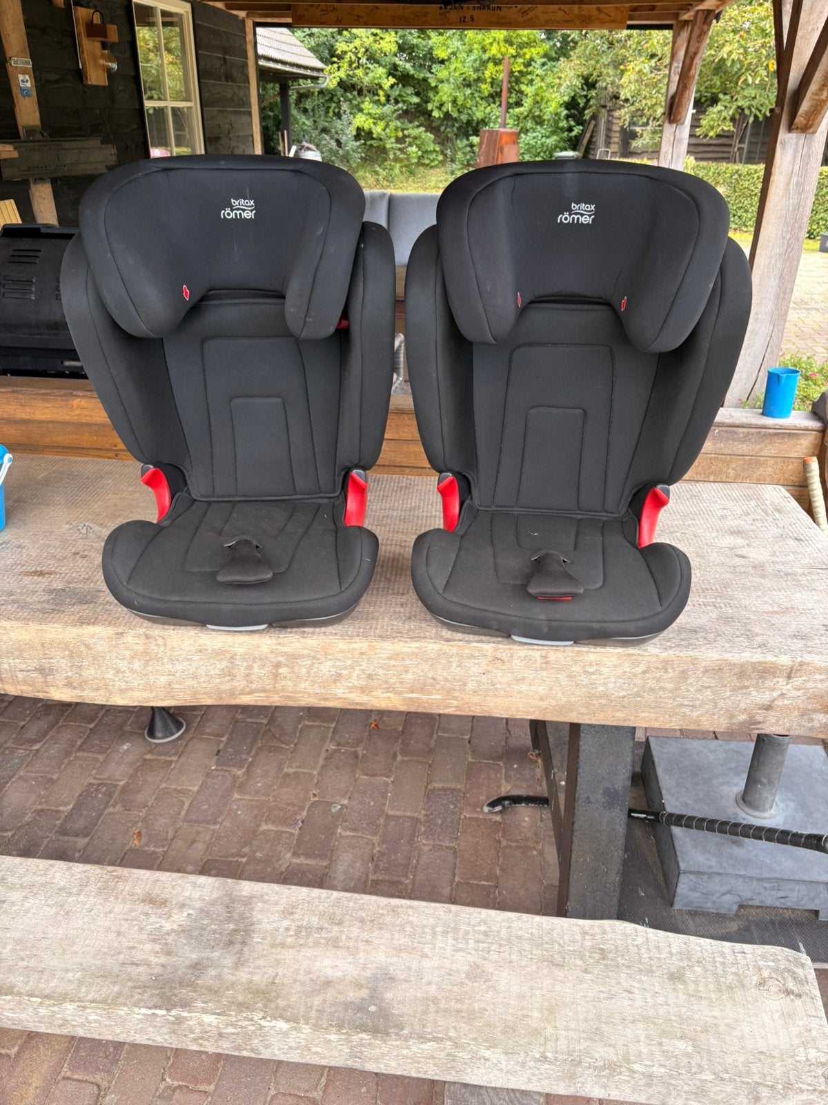 2 autostoelen iso fix, Ophalen, Romer, Zo goed als nieuw, Afneembare rugleuning