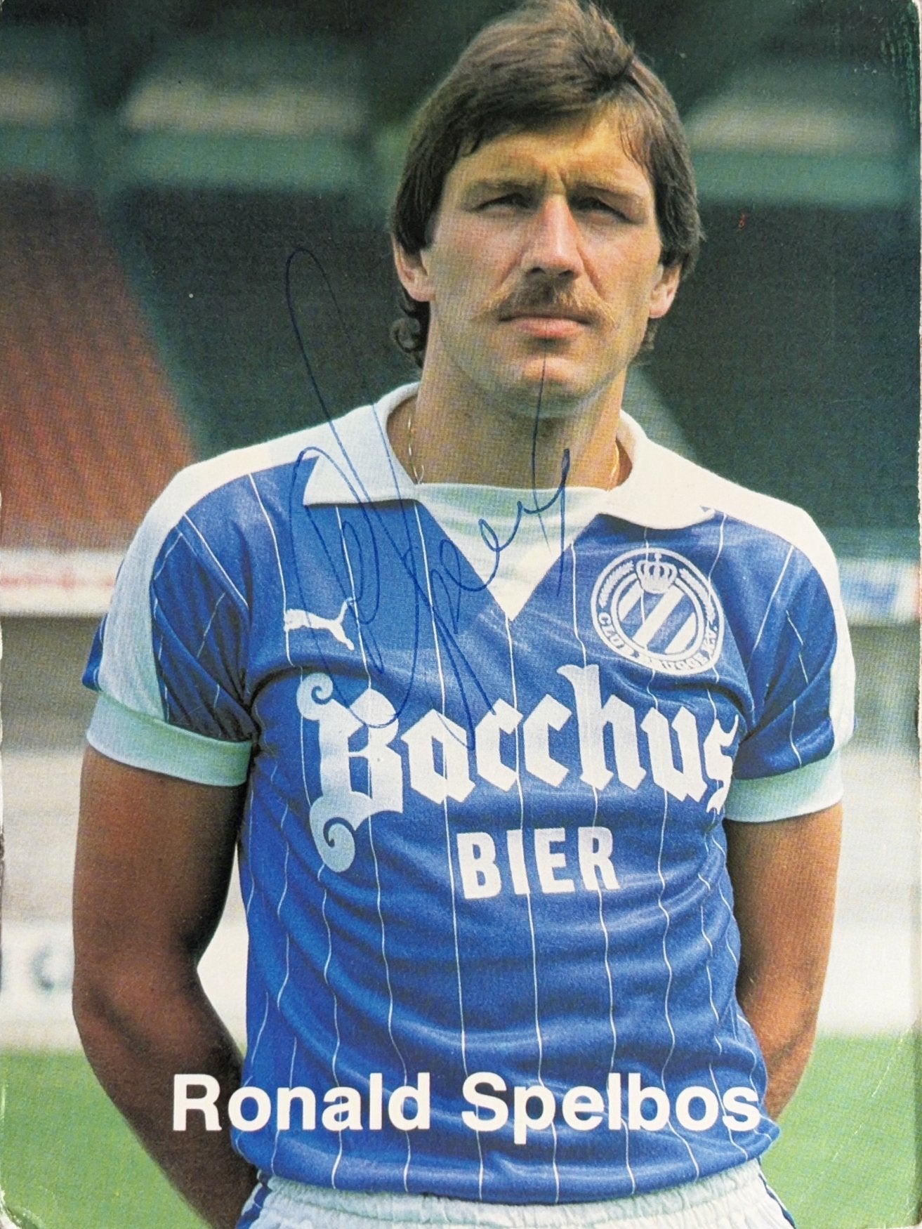 Spelerskaart Ronald Spelbos - Club Brugge - seizoen 82/83, Verzamelen, Sportartikelen en Voetbal, Ophalen of Verzenden, Gebruikt