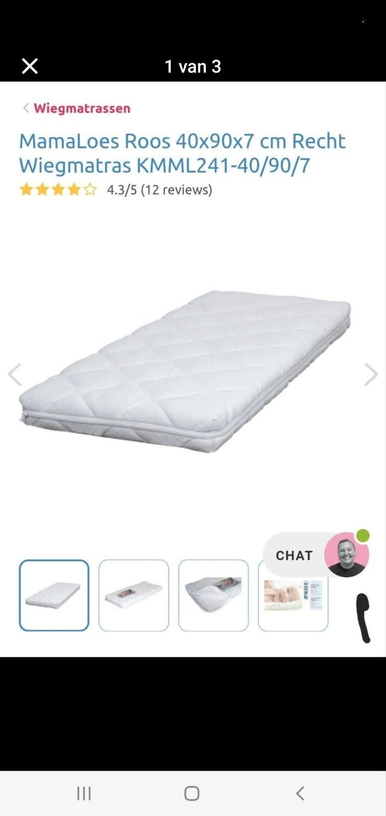 Wieg matras nieuw! Verschoonplank voor Ikea Malm ladekast!, Ophalen of Verzenden, Nieuw, Eenpersoons