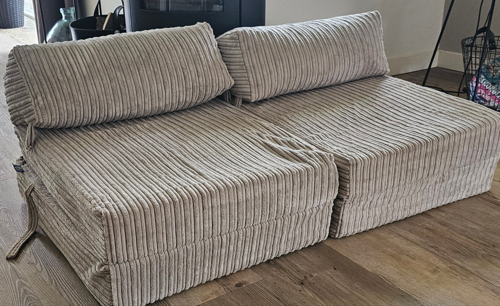 Jumbo Kids Zetelbed - Opvouwbare Matras, Ophalen, Gebruikt, Eenpersoons, Beige