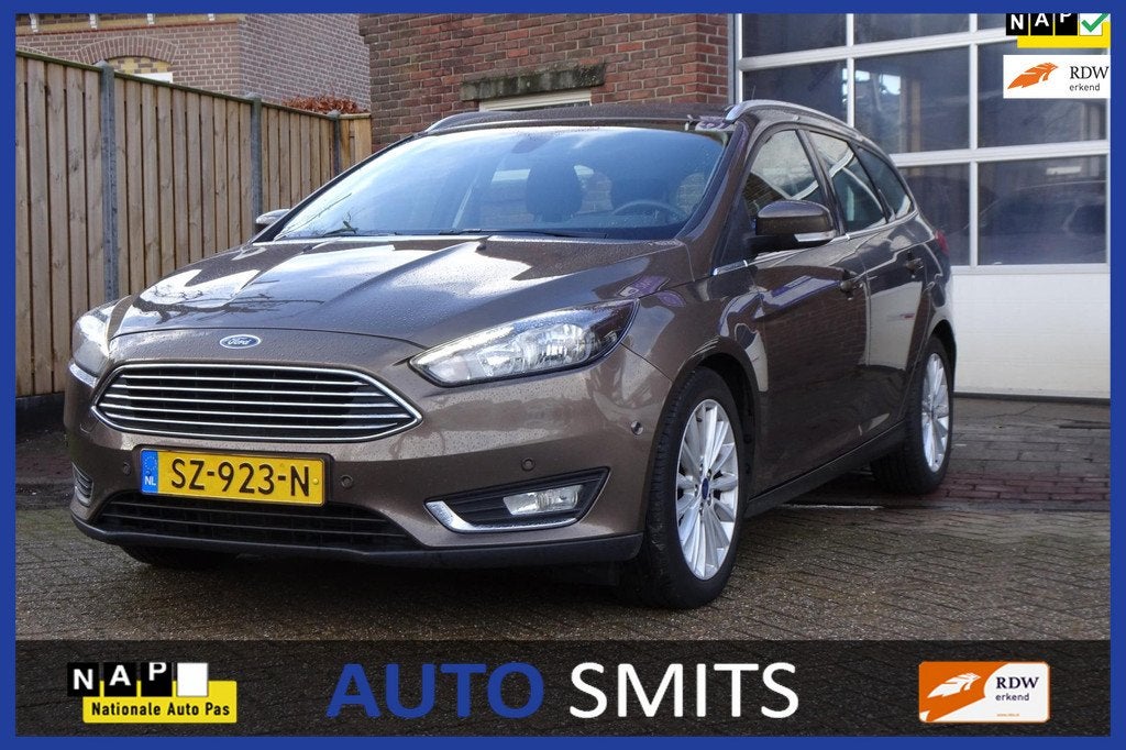Ford Focus Wagon 1.0 Titanium, Auto's, Ford, Bedrijf, Te koop, Focus, ABS, Airbags, Airconditioning, Automatische klimaatregeling