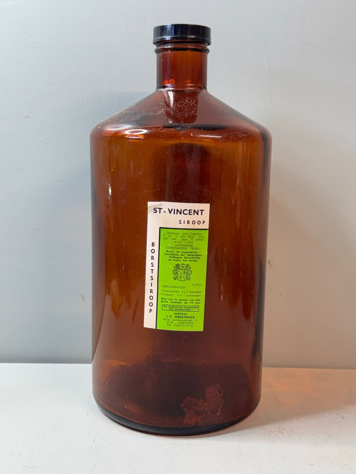 Vintage XXL Medicijnen Fles Apotheek Fles St. Vincent, Ophalen of Verzenden