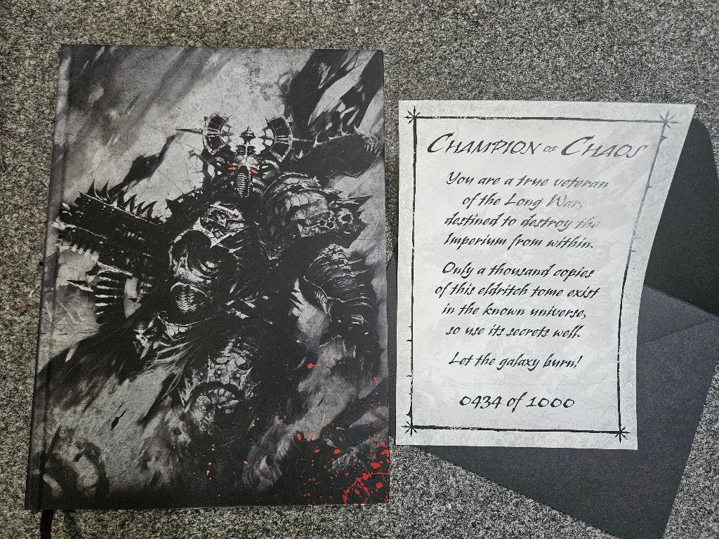 Limited Edition 6th Edition Chaos Space Marines Codex, Hobby en Vrije tijd, Ophalen of Verzenden, Nieuw, Warhammer 40000, Boek of Catalogus