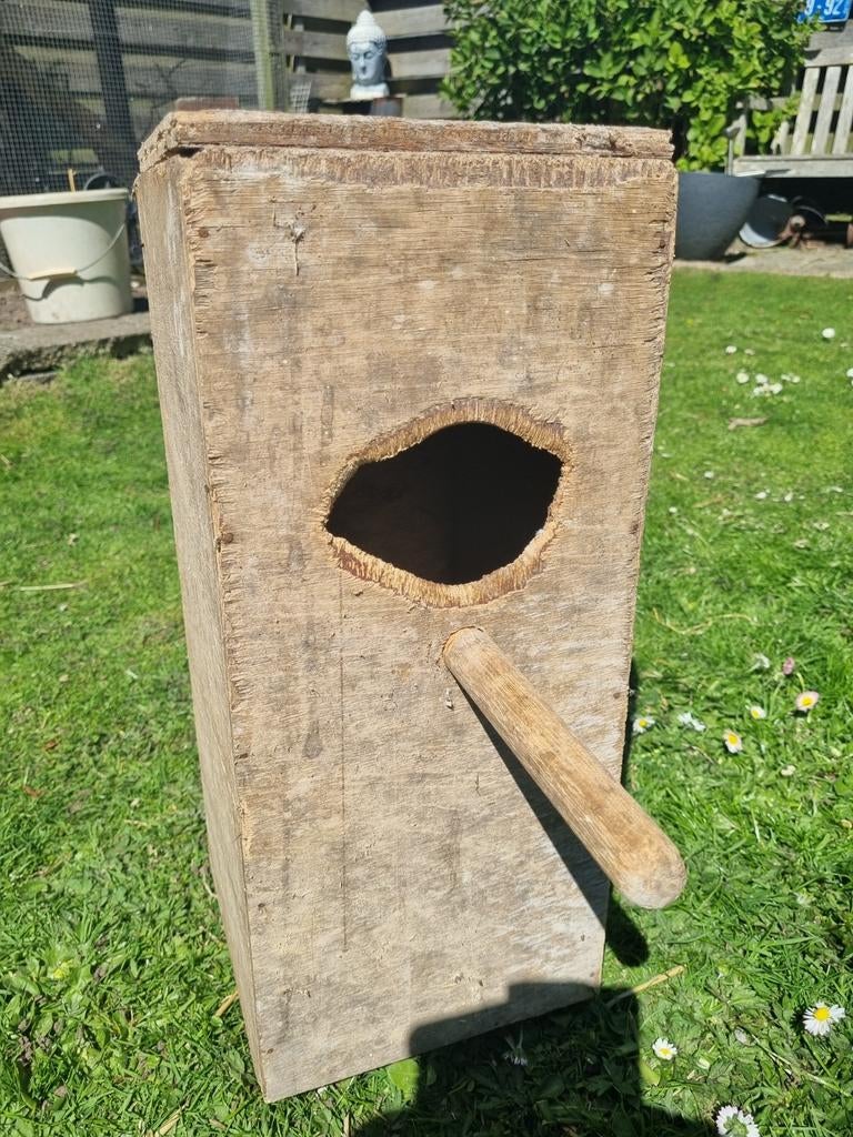 Grotere nestkast invlieg opening 7 cm, Ophalen of Verzenden, Gebruikt, Overige typen