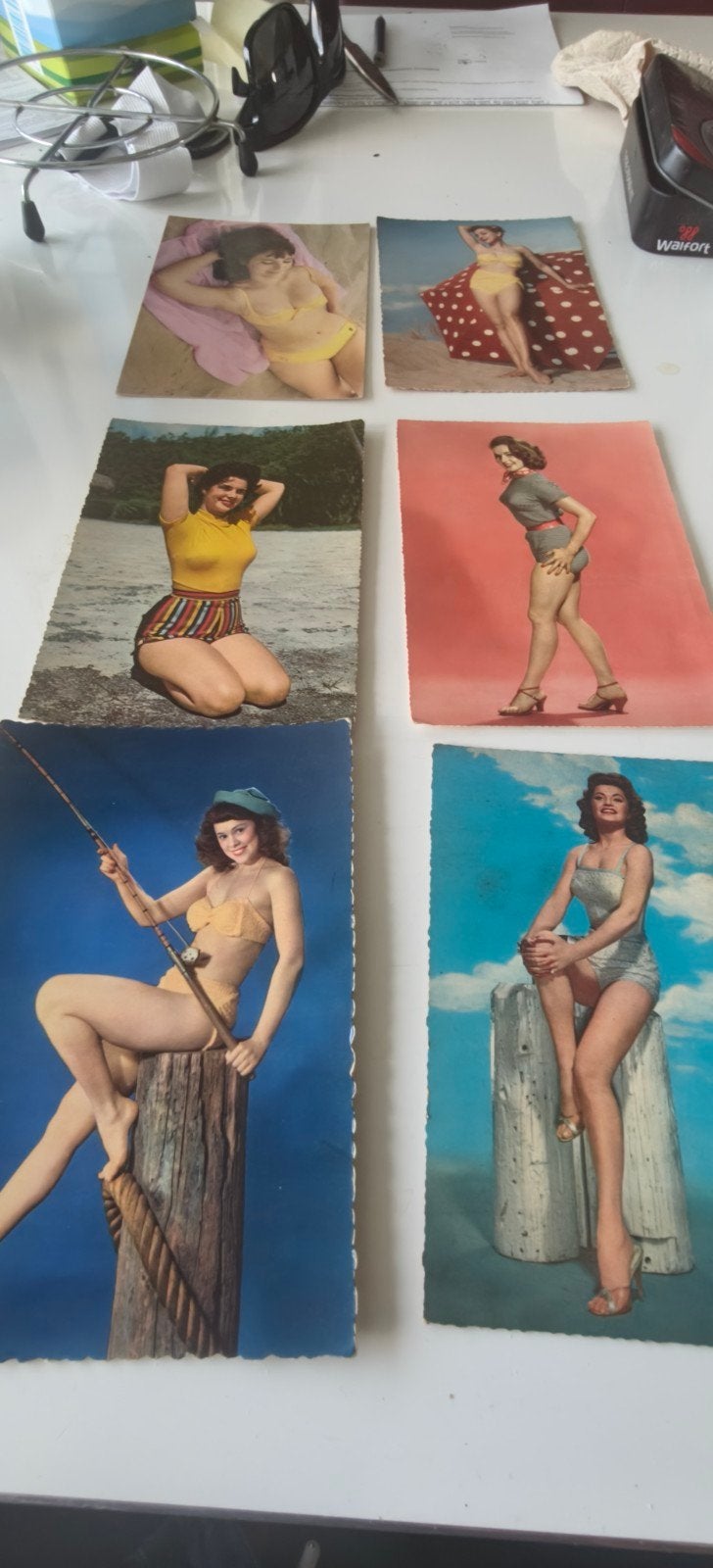 24 Vintage Pin-up Ansichtkaarten Jaren '50/'60 - Ongelopen, Ophalen of Verzenden