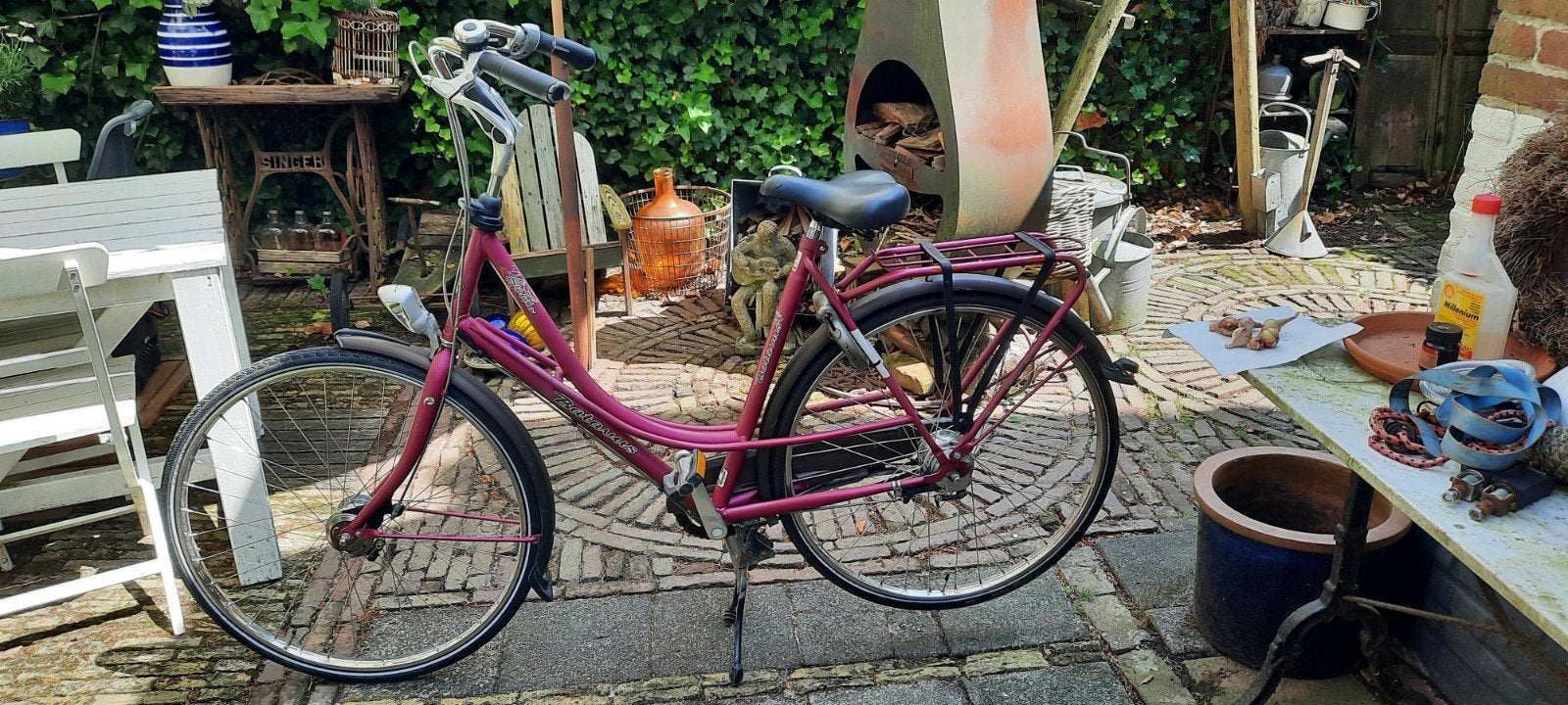 Batavus damesfiets 28 inch 7 versn., Ophalen, Versnellingen, Batavus, 56 cm of meer