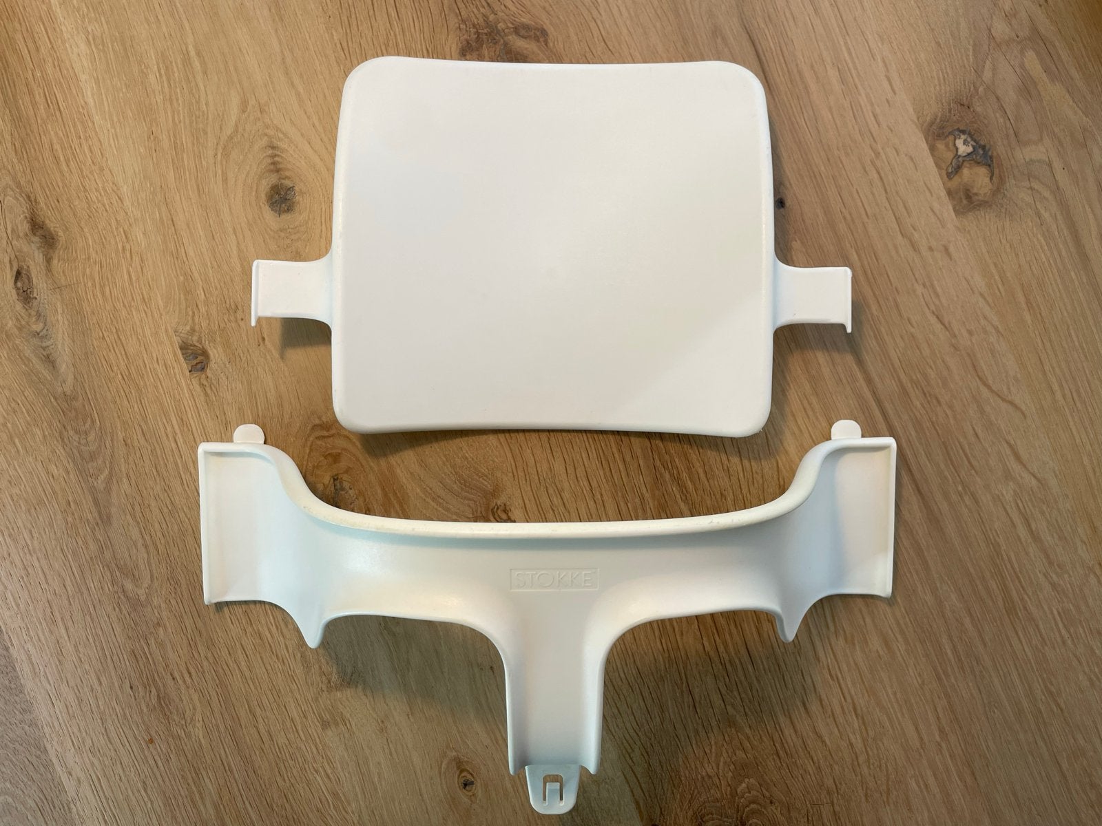 Stokke Tripp Trapp Baby Set V2 Wit, Ophalen of Verzenden, Gebruikt, Meegroeistoel, Aanschuifbaar