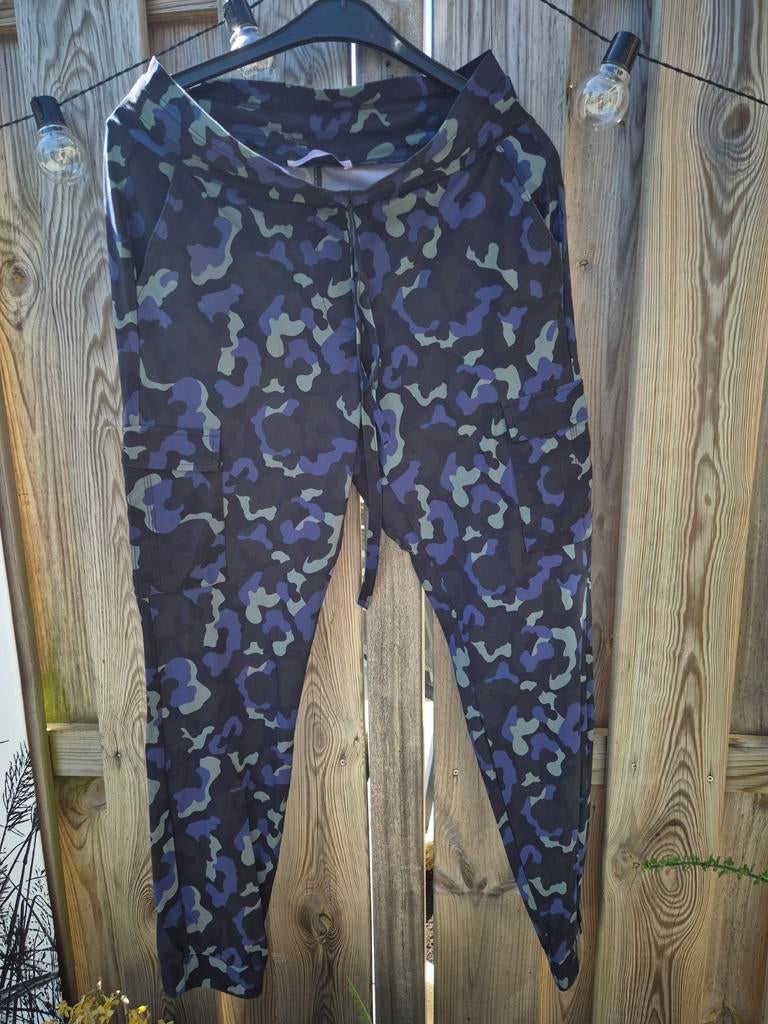 Studio Anneloes Cargo Broek Travelstof Maat M Camouflage, Maat 38/40 (M), Studio Anneloes, Blauw, Ophalen of Verzenden