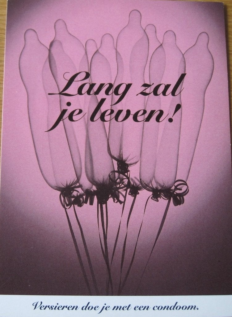Boomerang - Lang zal je leven - safe sex met condooms, Verzenden, 1980 tot heden, Ongelopen, Overige thema's