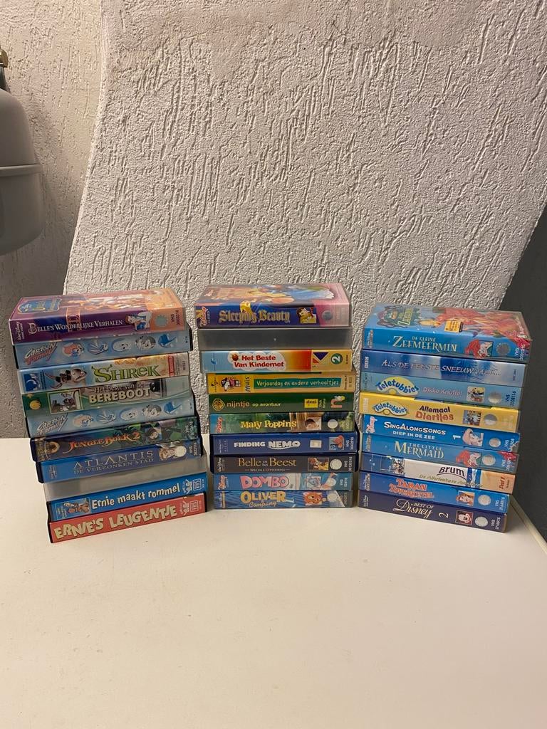 Video banden tekenfilmpjes, Cd's en Dvd's, VHS | Kinderen en Jeugd, Ophalen, Alle leeftijden, Overige typen, Zo goed als nieuw