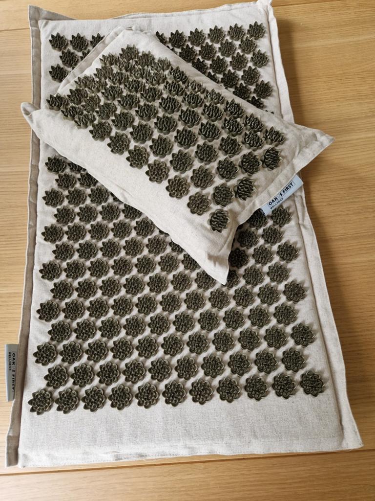 OAK'S FIRST Wellness Acupressuur Mat en Kussen Set, Ophalen of Verzenden, Zo goed als nieuw, Overige typen