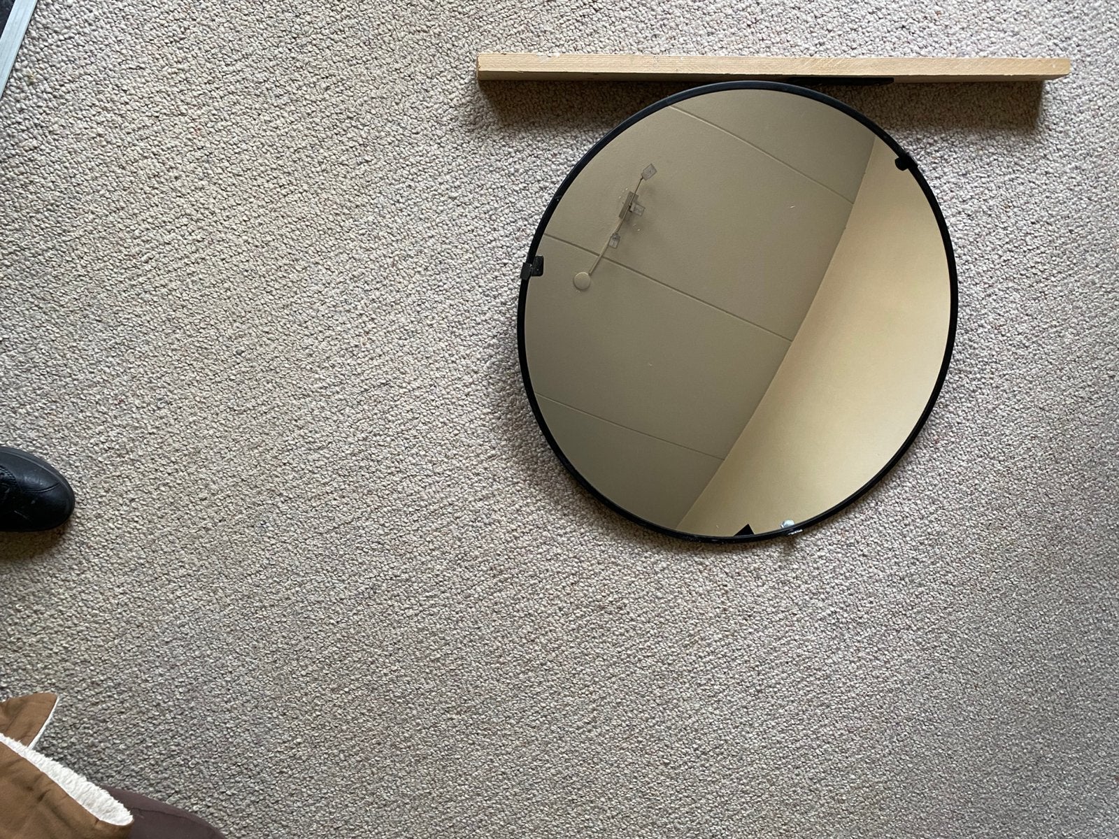 Observatiespiegel of Veiligheidsspiegel, Huis en Inrichting, Woonaccessoires | Spiegels, Ophalen, Gebruikt, Rond, Minder dan 100 cm