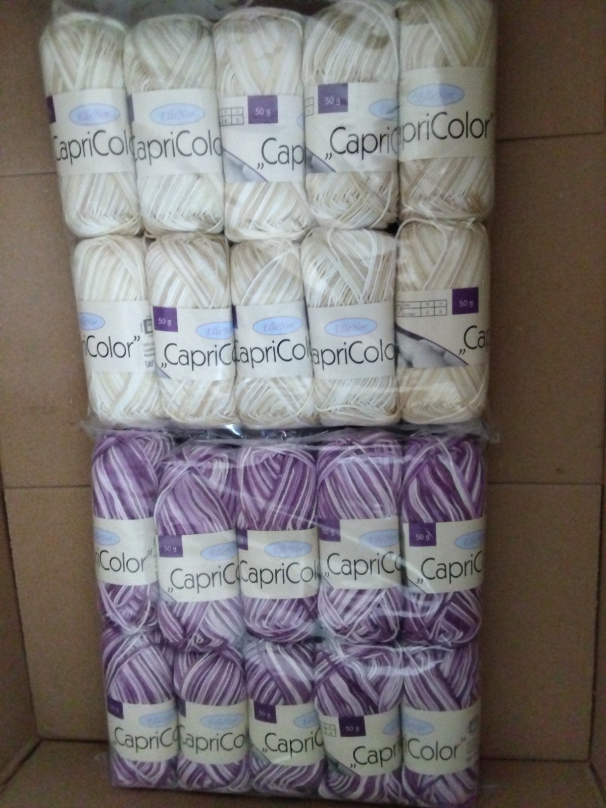 Capri Color garen -3 gemêleerde kleuren 50% katoen 50% acryl, Hobby en Vrije tijd, Breien en Haken, Verzenden, Nieuw, Breien of Haken
