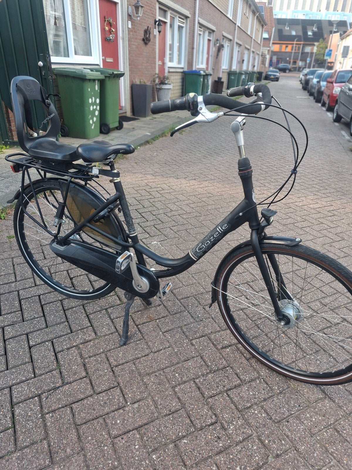 izgst gazelle Bloom moederfiets met achterzitje 53cm 28inch, Fietsen en Brommers, 53 tot 56 cm, Ophalen of Verzenden, Zo goed als nieuw