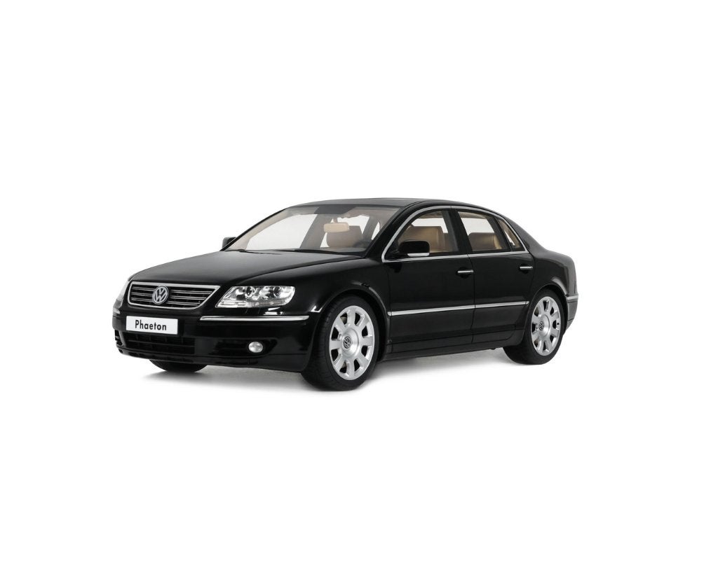 Volkswagen Phaeton 6.0 W12 Zwart '05 OTTO MOBILE 1/18 OT1266, Verzenden, Nieuw, Auto, OttOMobile