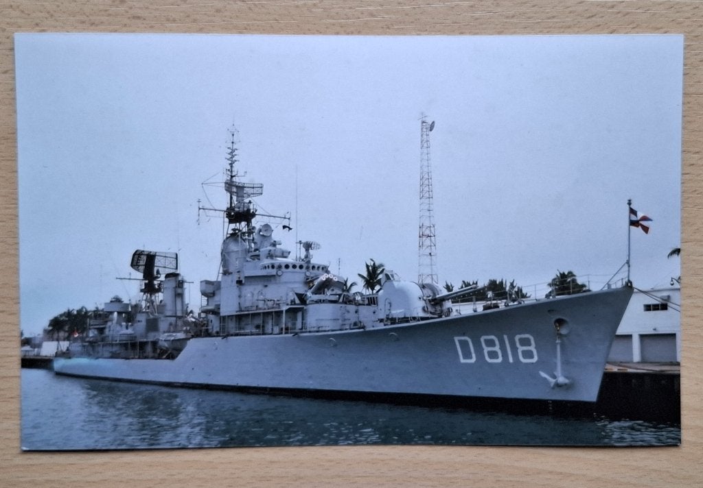 Foto marine: onderzeebootjager D818 Hr Ms Rotterdam, Verzenden, Marine, Nederland, Foto of Poster