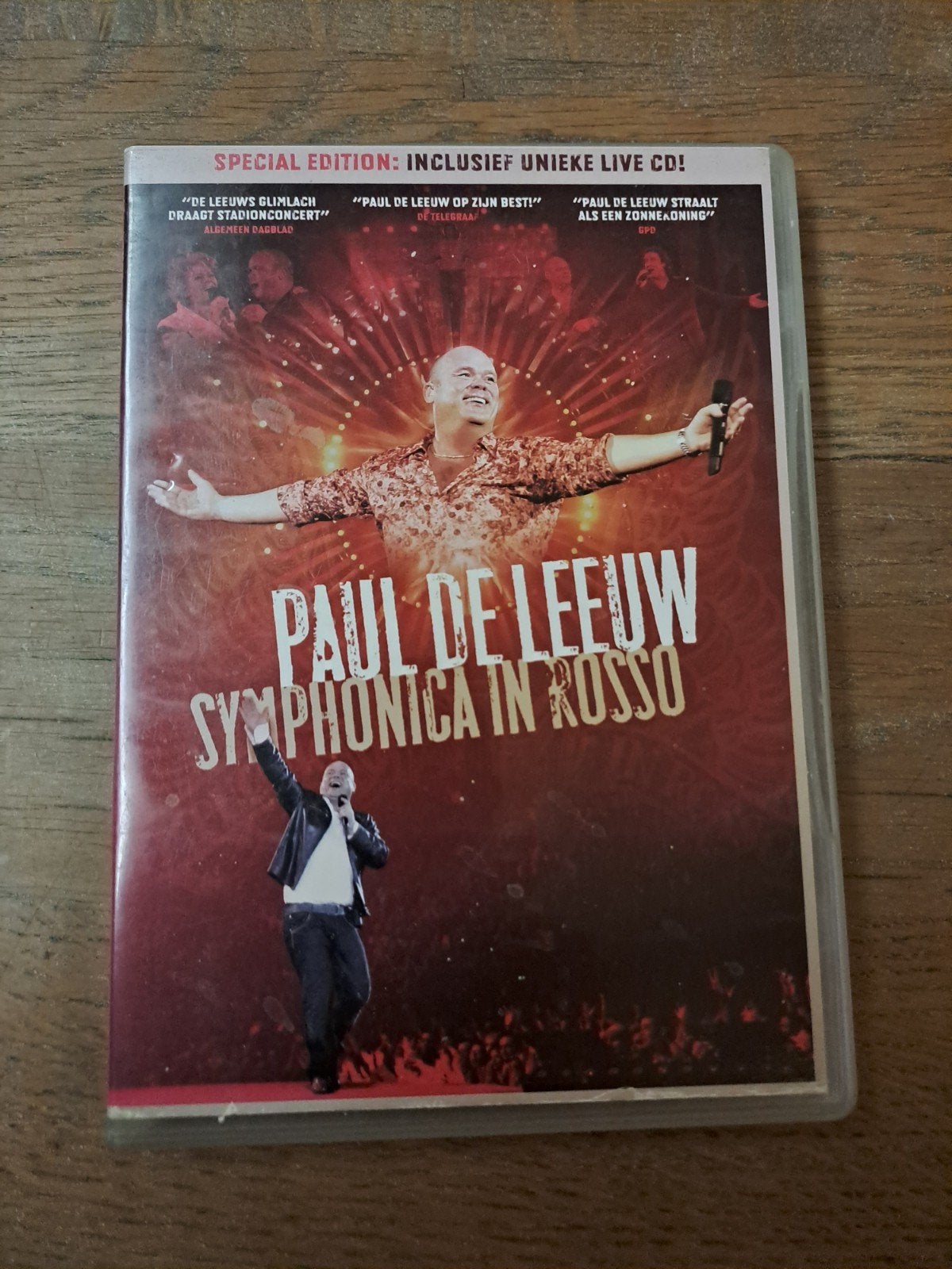 Paul de Leeuw Symphonica in Rosso DVD + Live CD Special Edit, Alle leeftijden, Nederlands, Zo goed als nieuw, Met bonustracks