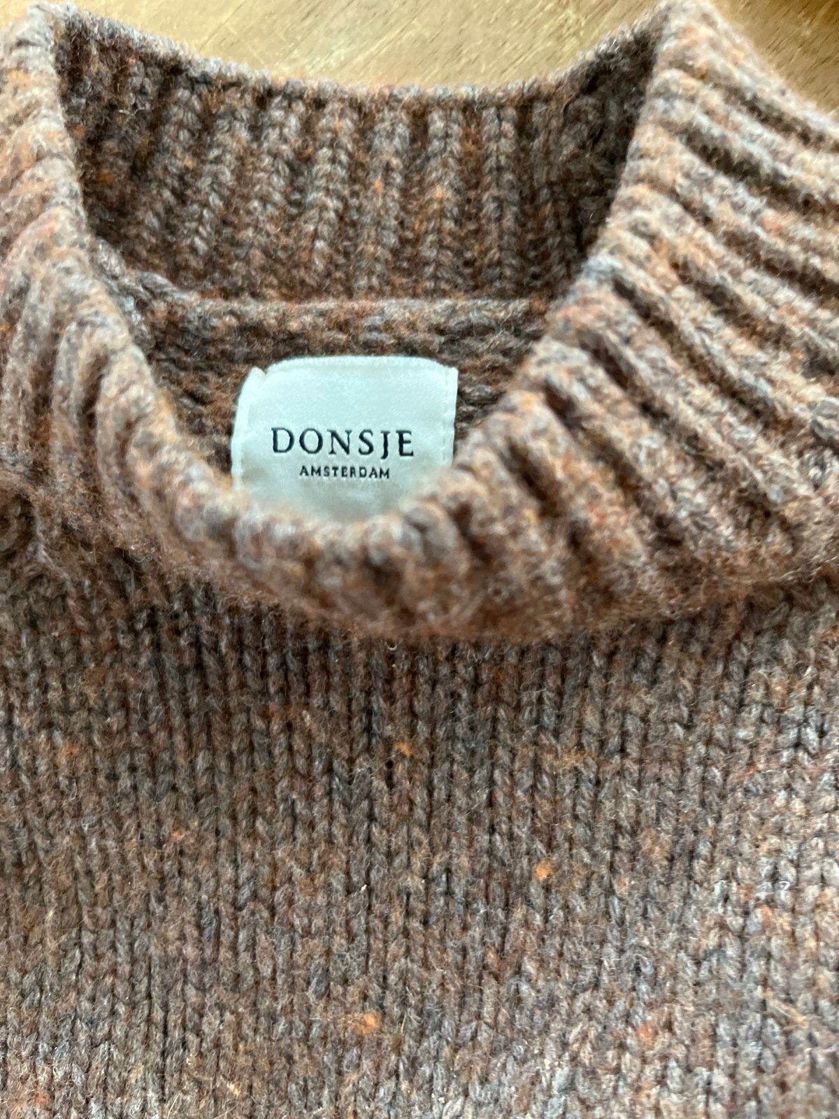Donsje Amsterdam gebreide trui - Bruin (2-3 jaar), Ophalen of Verzenden, Zo goed als nieuw, Jongen of Meisje