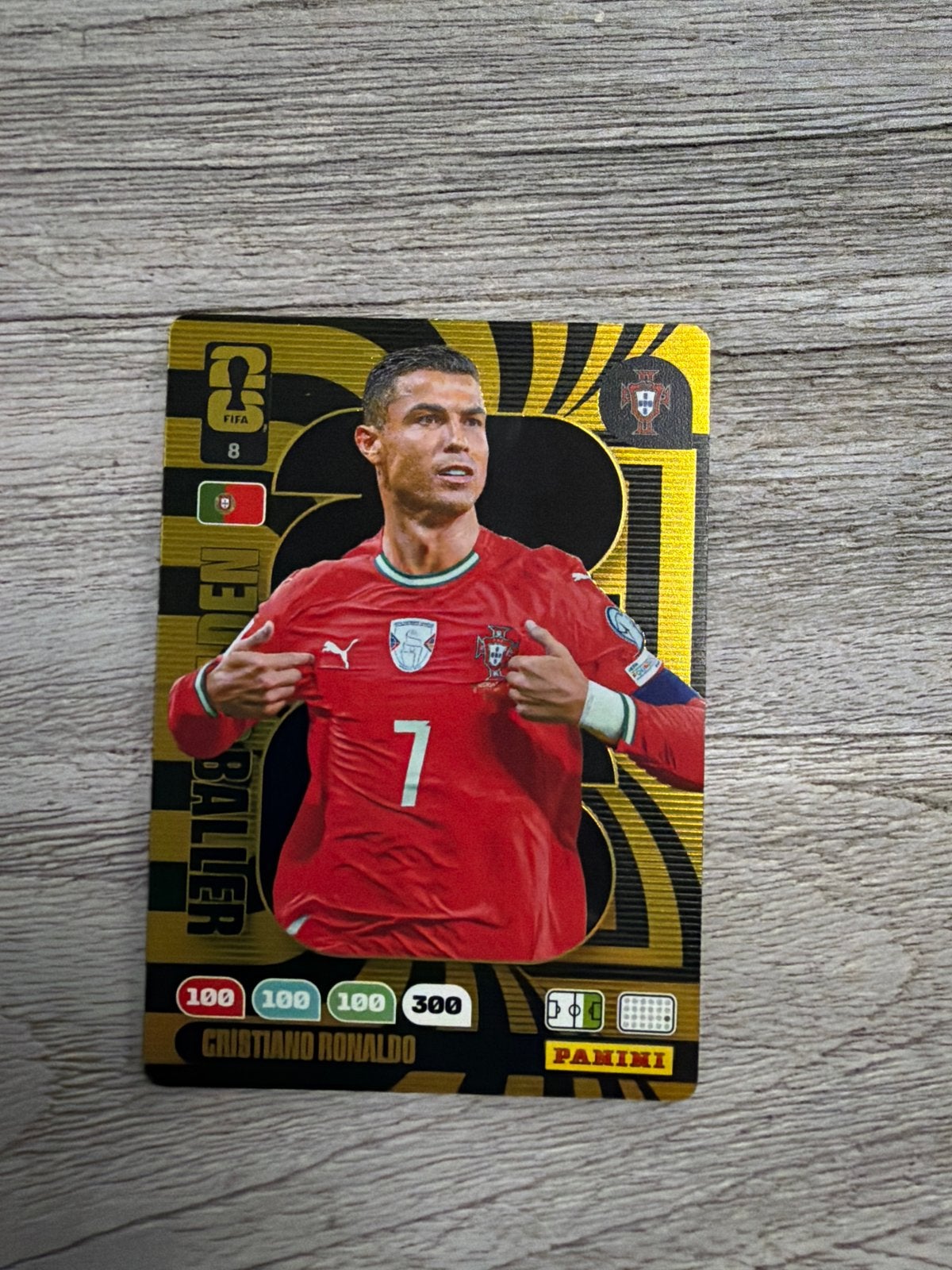 Cristiano Ronaldo Panini FIFA 365 Adrenalyn XL Spelerskaart, Ophalen of Verzenden, Zo goed als nieuw, Buitenlandse clubs, Spelerskaart