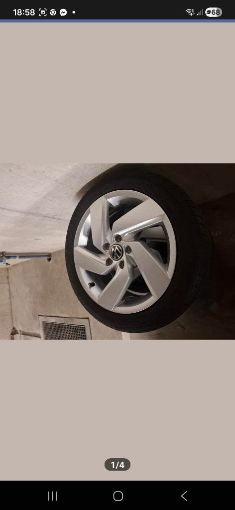 Velgen plus banden golf 8 gte, Auto-onderdelen, Banden en Velgen, Ophalen, Gebruikt, 255 mm, Banden en Velgen