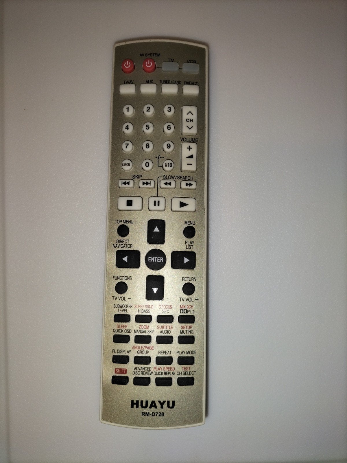Huayu RM-D728 afstandsbediening voor Panasonic DVD, Ophalen of Verzenden, Zo goed als nieuw, Universeel, Dvd