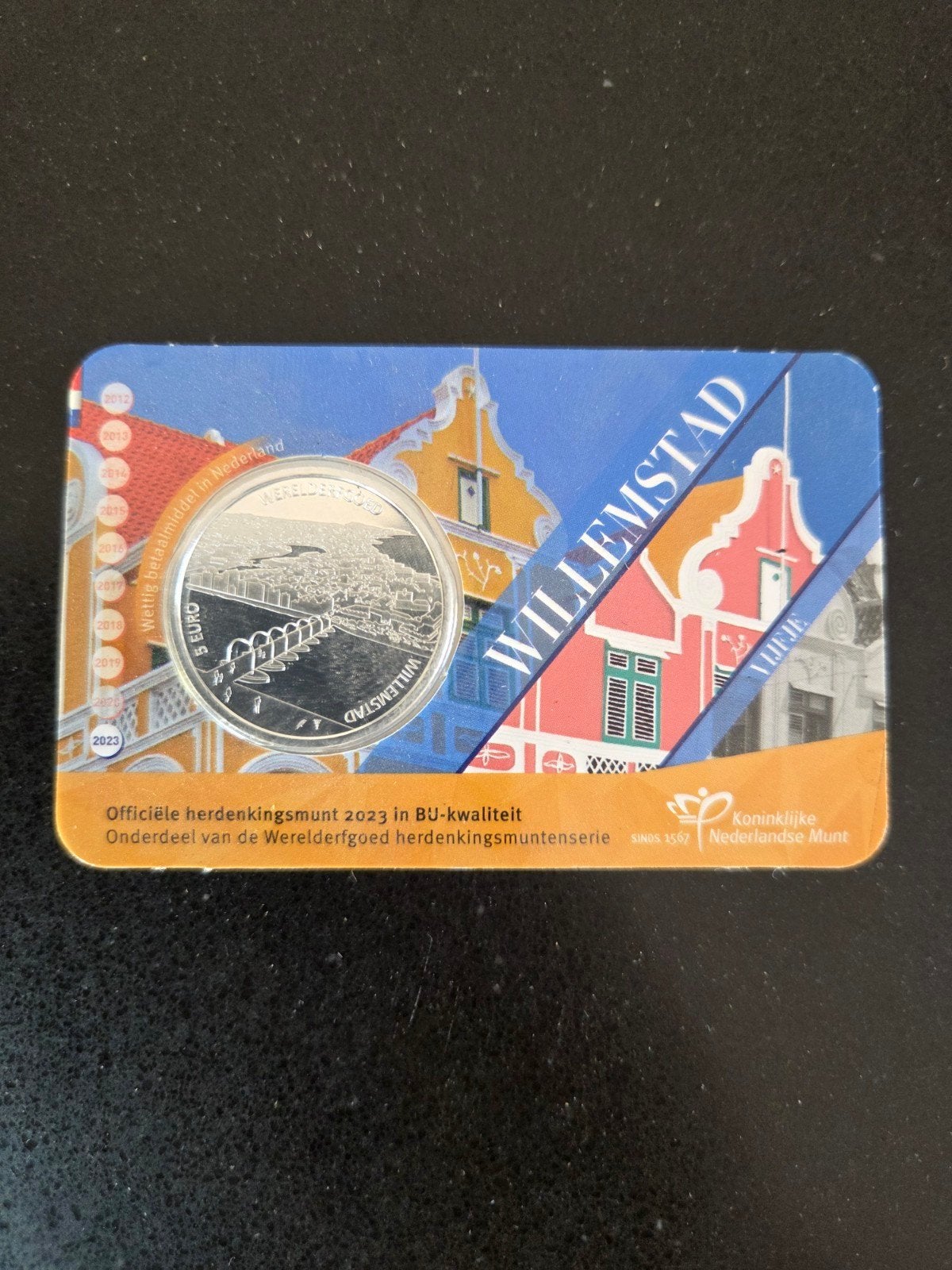 Willemstad Curaçao Werelderfgoed 2023 BU-kwaliteit munt, Ophalen of Verzenden, Koningin Beatrix, Euro's, Losse munt