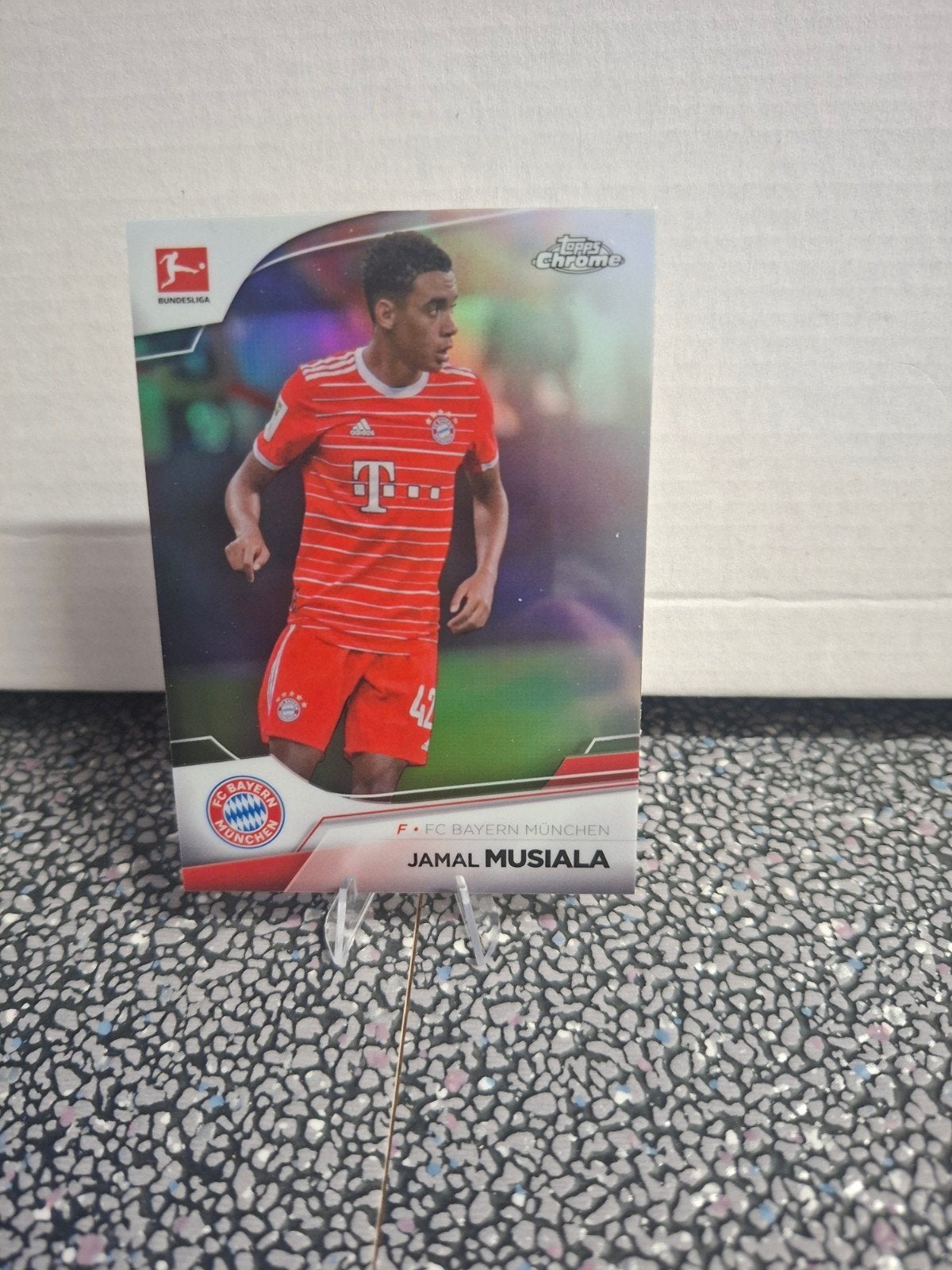 Jamal musiala refractor kaart topps, Ophalen of Verzenden, Nieuw, Plaatje