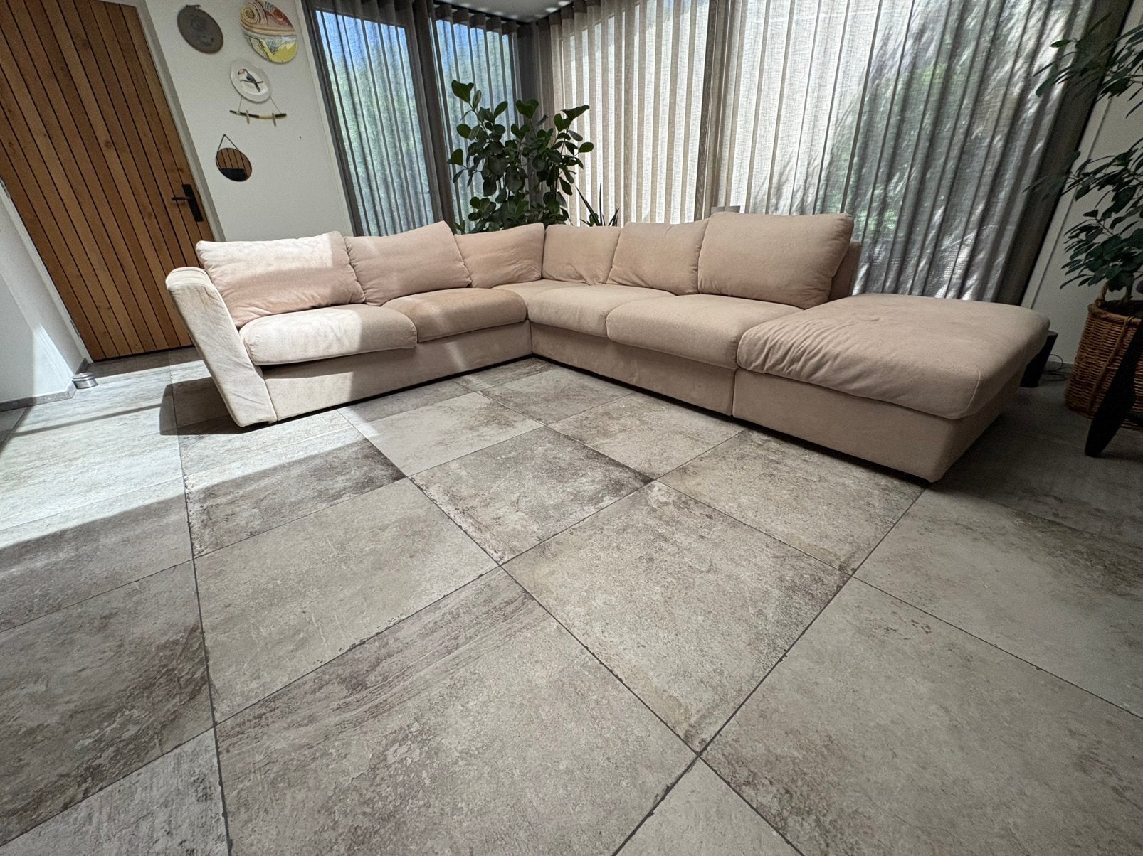 REX La Roche Grey 60x60 tegels - 21 stuks (restpartij), Ophalen, 60 cm of meer, Keramiek, Nieuw