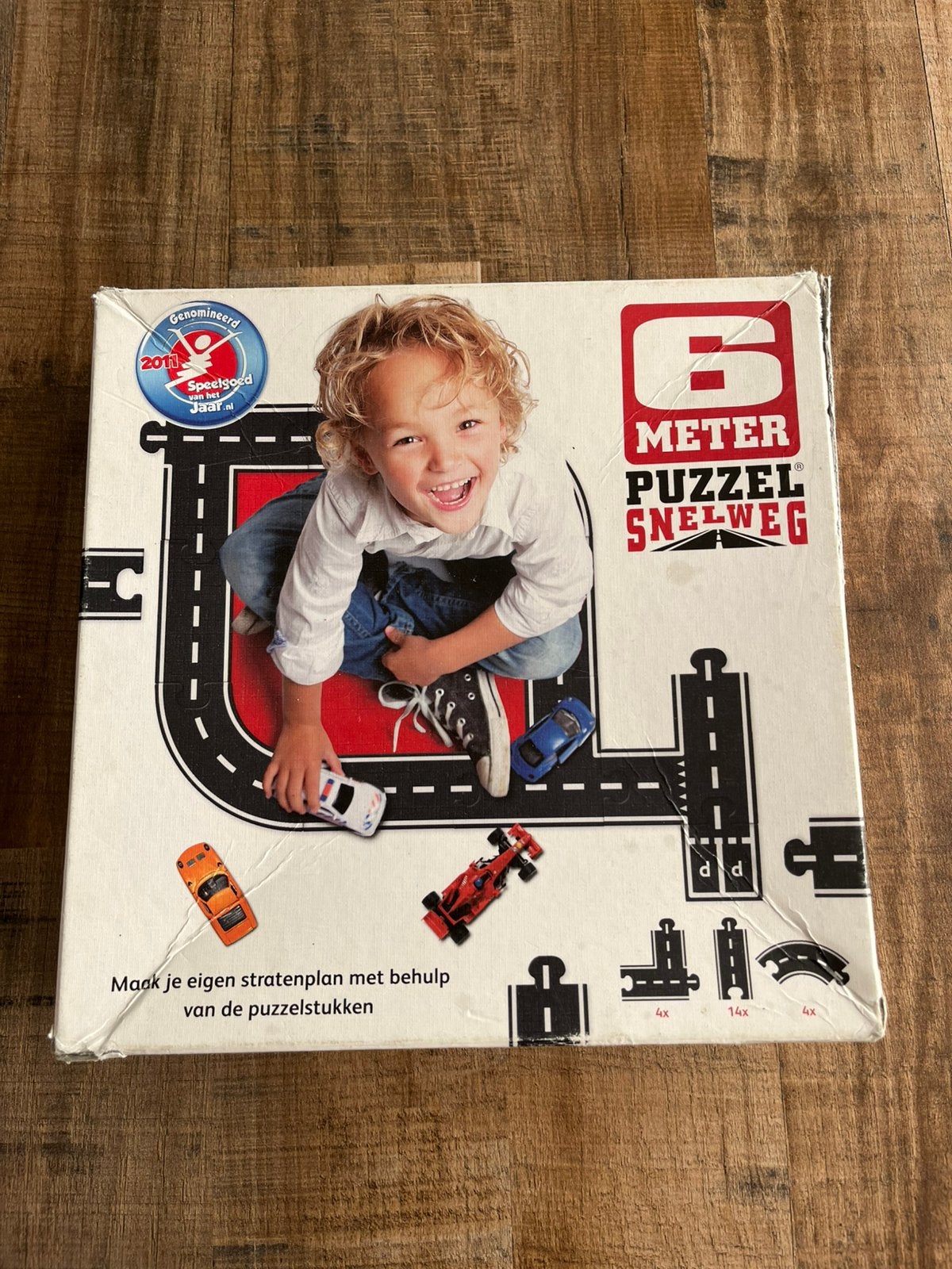 6 meter puzzel snelweg jongen mooie staat, Ophalen of Verzenden, Zo goed als nieuw