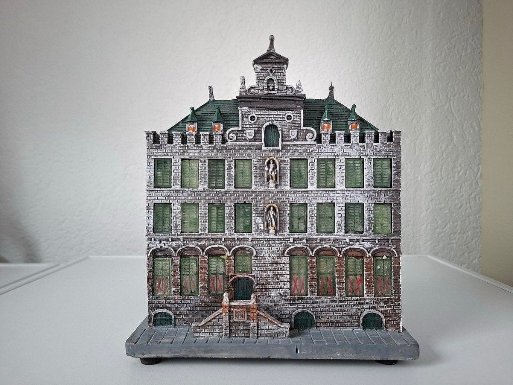 Kerst Hollands Grachtenpand Kerstfiguren, Diversen, Ophalen, Gebruikt
