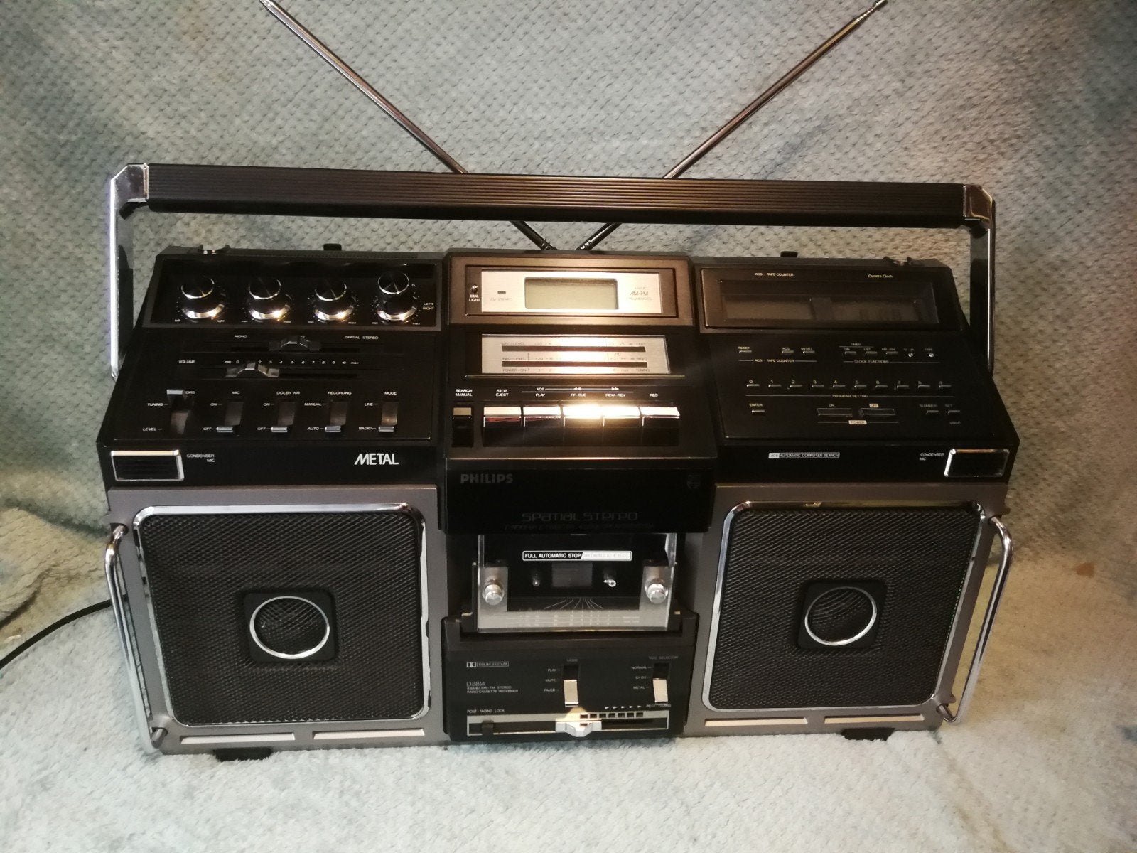 Philips D8814 Elephant ghetto blaster Ghettoblaster, Ophalen, Gebruikt, Radio