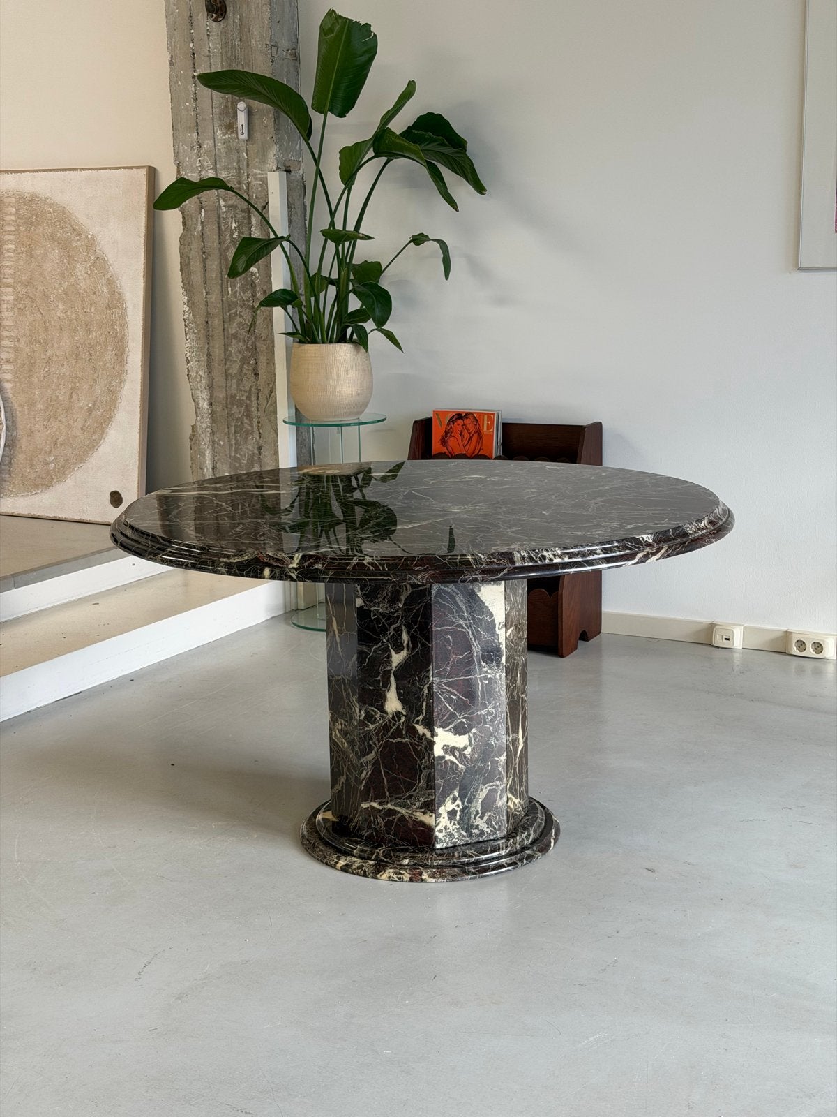 Rosso Levanto Marmeren Eettafel - Ø 120cm, Overige materialen, Gebruikt, 100 tot 150 cm, Rond