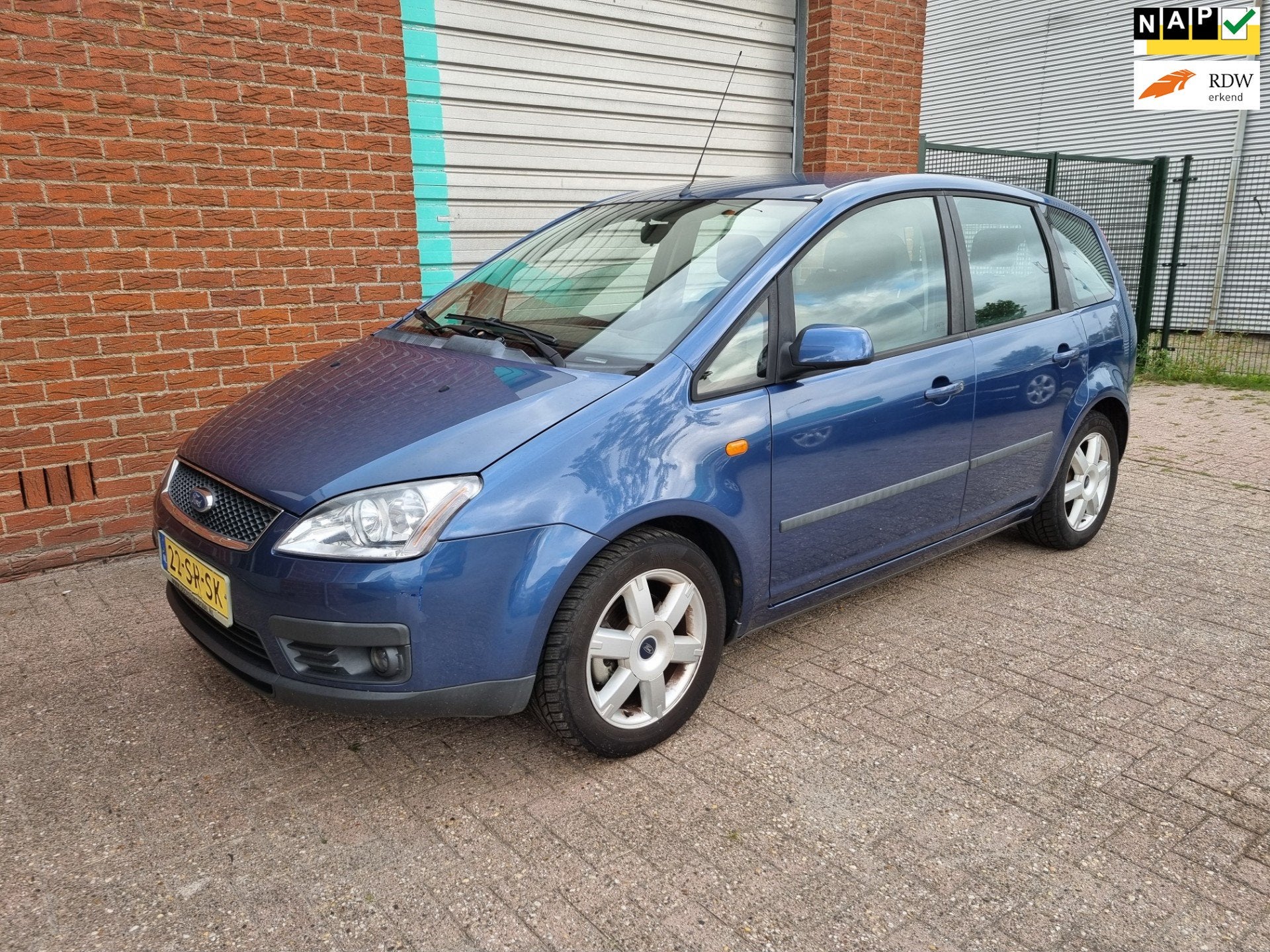 Ford Focus C-Max 1.8-16V Futura Automaat! Airco! Bj:2006 NAP, 125 pk, Gebruikt, 700 kg, Blauw