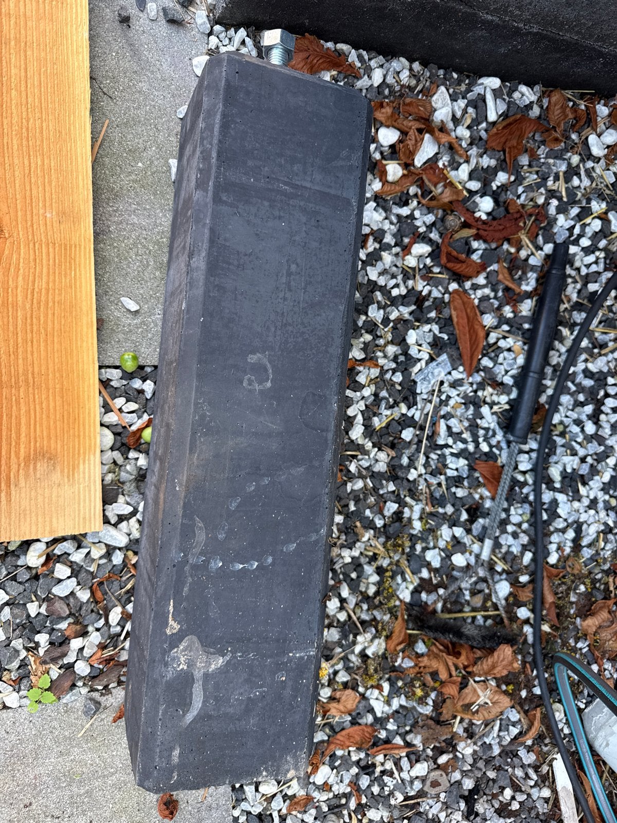 Betonpoer 16x16 60 cm, Tuin en Terras, Palen, Balken en Planken, Ophalen, Gebruikt, Minder dan 180 cm, Palen